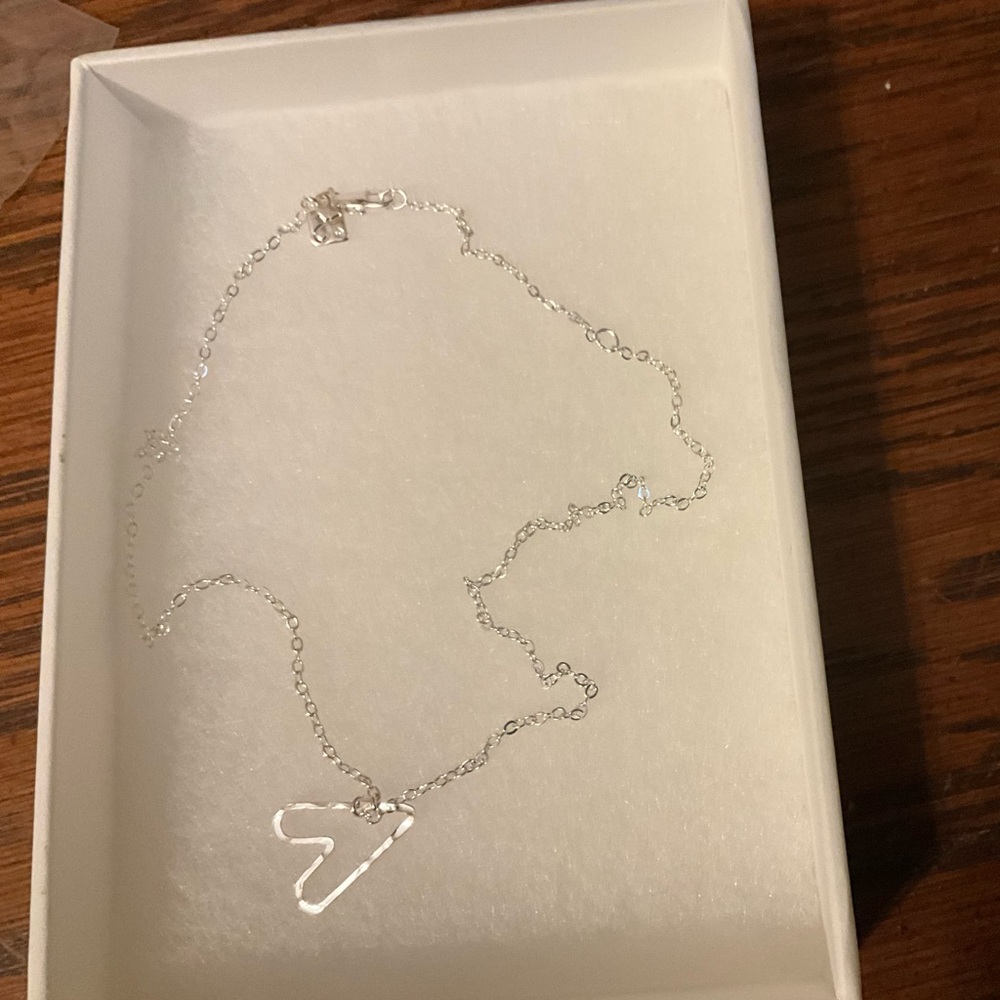 Elegant Silver Heart Necklace